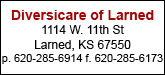 Diversicare of Larned Sponsorship Banner